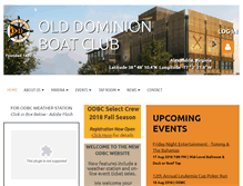 Tablet Screenshot of olddominionboatclub.com